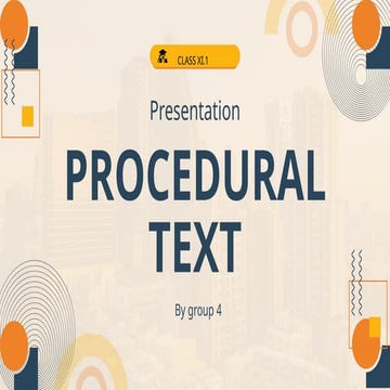 Procedural#@&"text for Senior High school