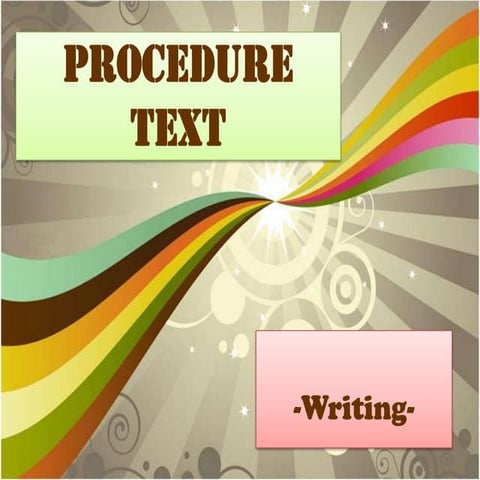 Procedure | PPT | Free Download