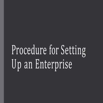 Procedure for setting an enterprise.pptx
