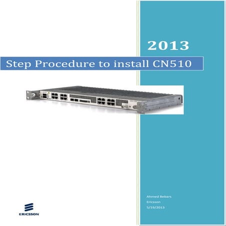 Procedure install cn510 step by step