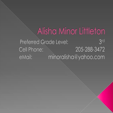 Procedures presentation