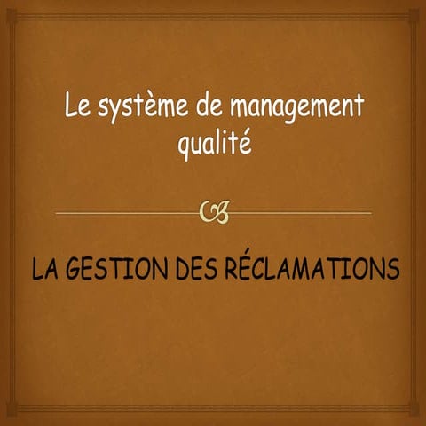 Procedure suivi de la satisfaction des clients