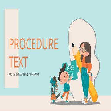 Comprehensive Guide to Understanding and Writing Procedure Texts | PPTX