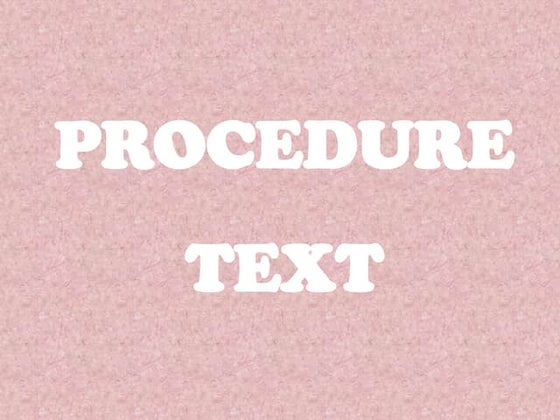Procedur text | PPT