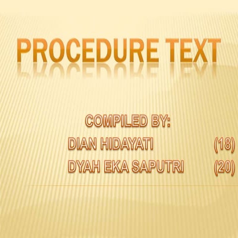 Procedure text b.inggris