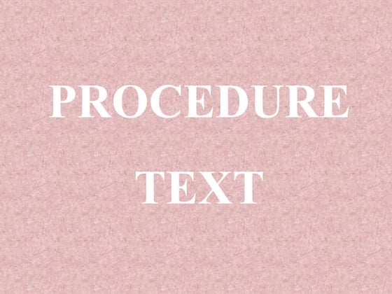 Procedur text | PPT