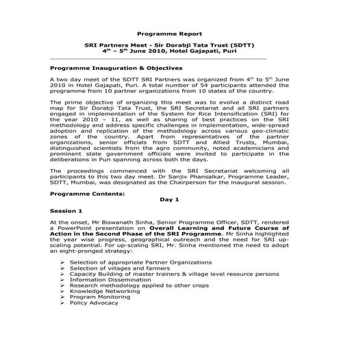 Proceedings   Partners Meet 4-5 June 2010 Puri