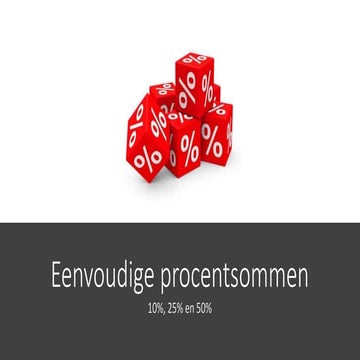 Procentrekenen | PPTX