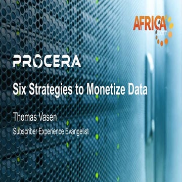 Procera at AfricaCom 2015 - Six Strategies to Monetize Data