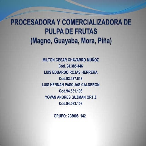 Procesadora y comercializadora_de_pulpa_de_frutas