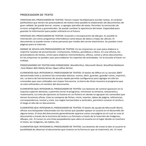 Procesador de texto