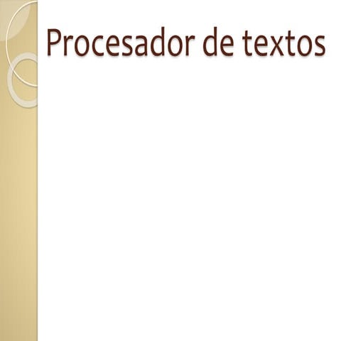 Procesador de textos
