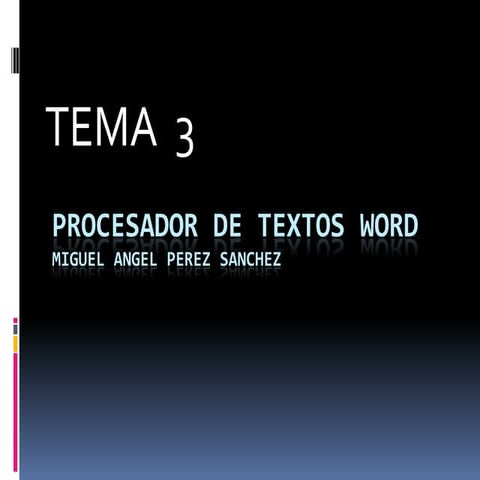 Procesador de textos word