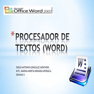 Procesador de textos (word) 4