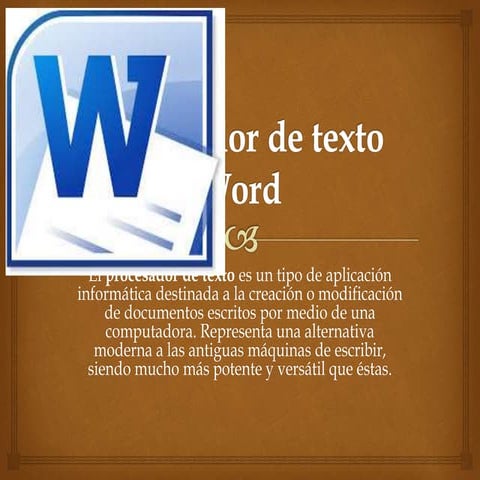 Procesador de texto WORD.