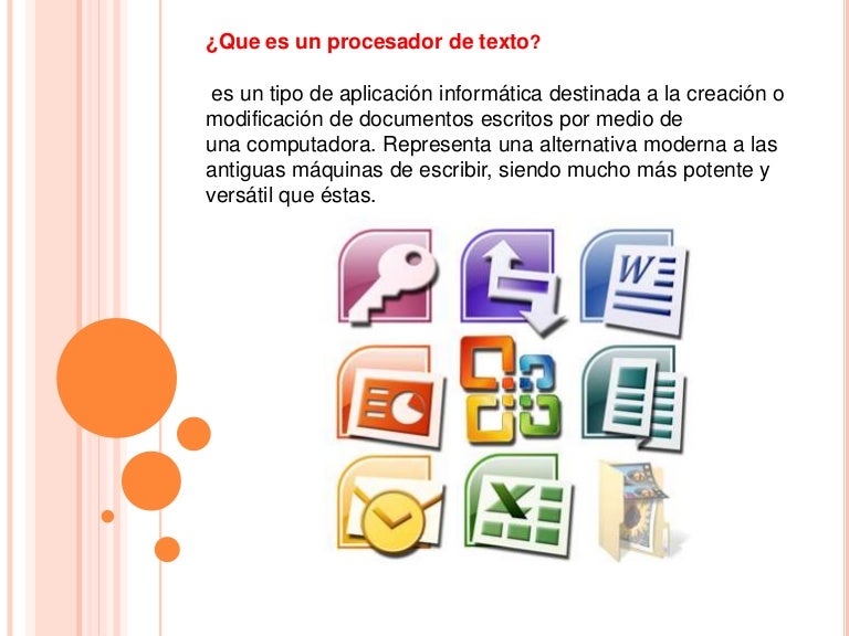 procesadores de texto