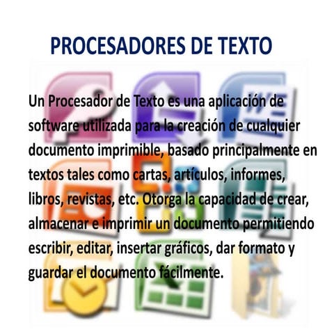 Procesadores de texto 