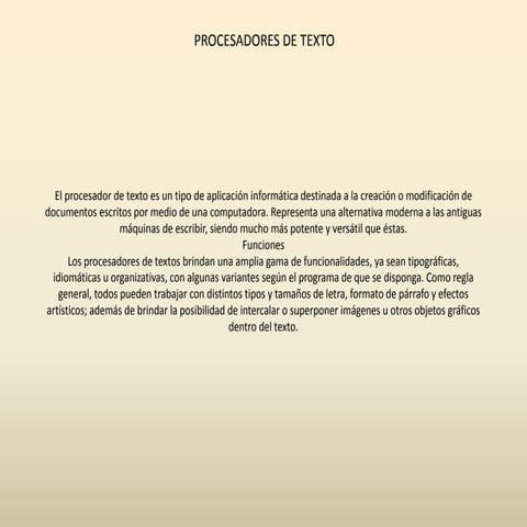 Procesadores de texto