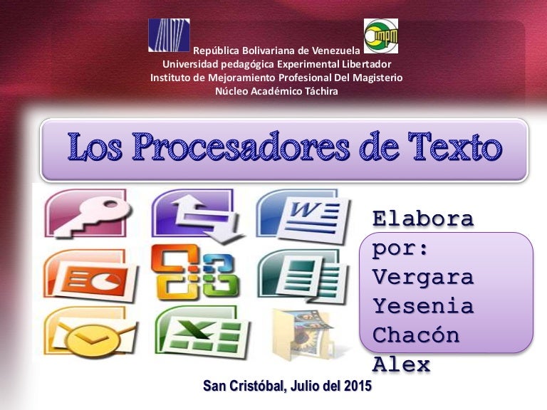 Procesadores de textos licenciados