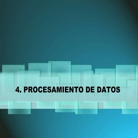 Procesamiento De Datos