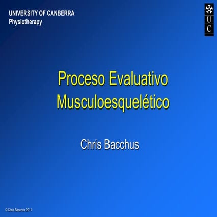 Proceso Evaluativo Musculoesquelético