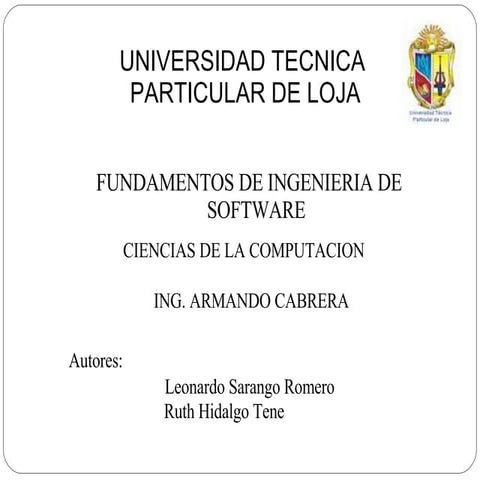 Proceso de Software Una Visión General