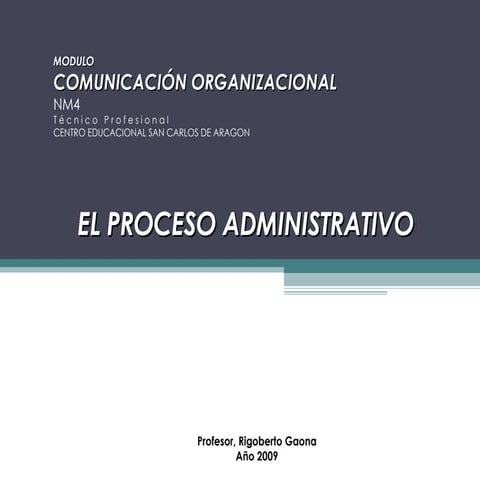 Proceso Administrativo