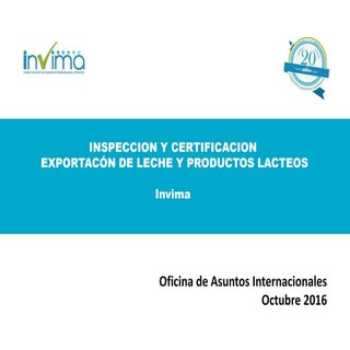 Inspección y certificación exportac...