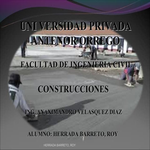 Proceso constructivo de  obras de concreto simple