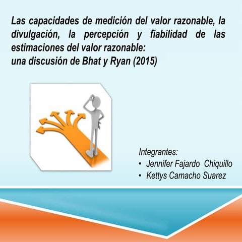 EL VALOR RAZONABLE | PPTX