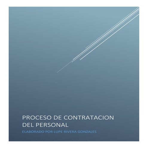 Proceso de Contratacion de Personal