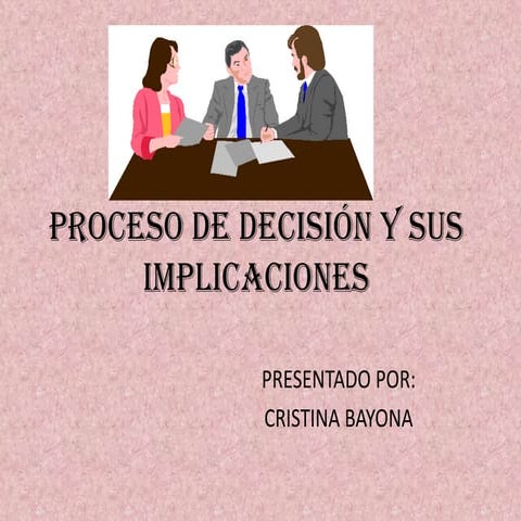 Proceso de desicion