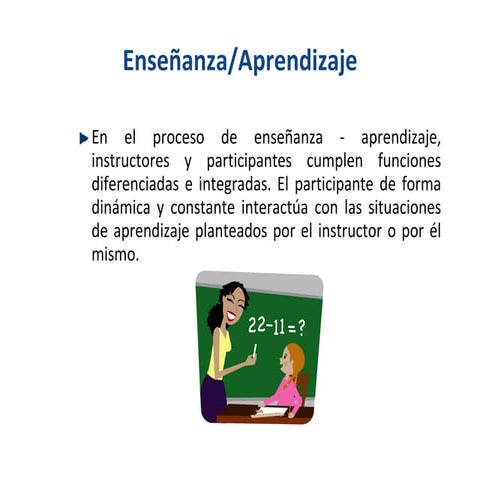 Proceso de enseñanza aprendizaje