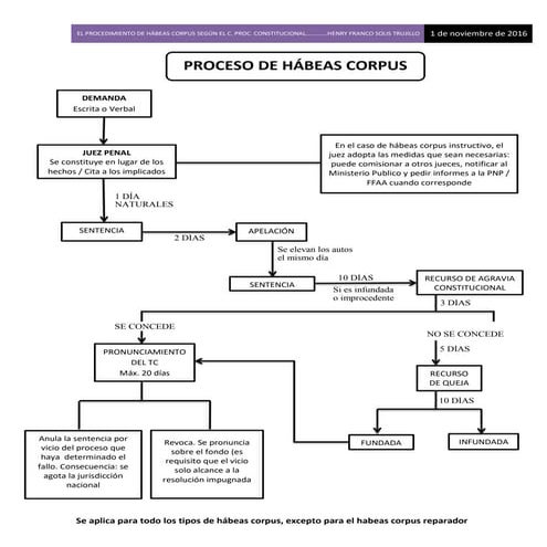PROCESO DE HABEAS CORPUS REPARADOR | PDF