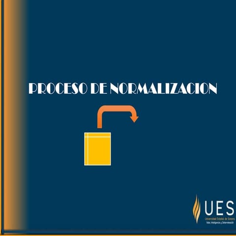 Proceso de normalizacion