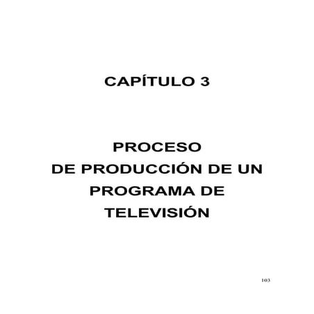 Proceso de produccion tv