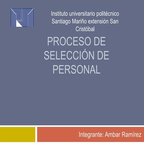 Proceso de selección de personal