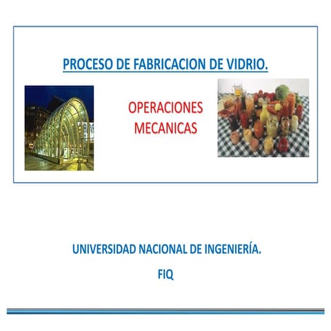 Proceso de vidrio