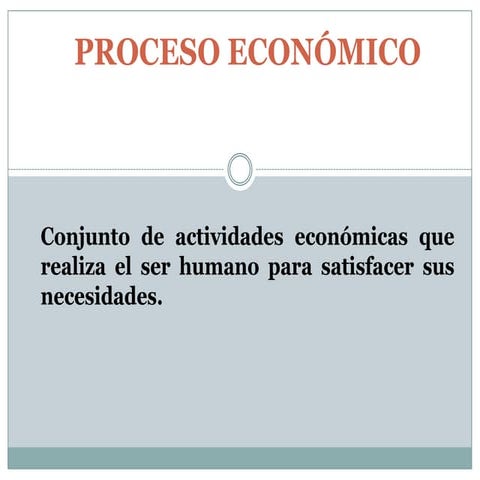 Proceso económico