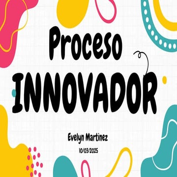 Fases e ideas para un proyecto de innovación | PPTX