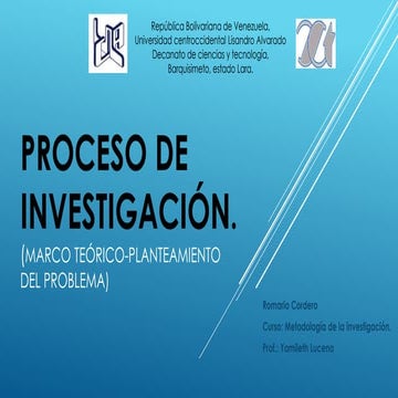 Proceso de investigación