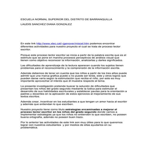 Proceso lector escritor