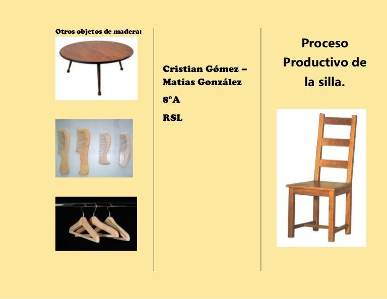 Proceso Productivo De La Silla
