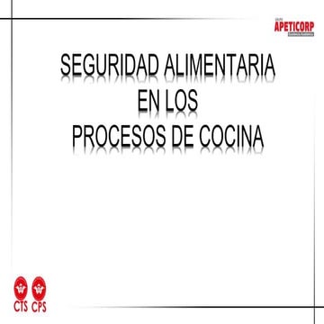 Procesos EN ALIMENTOS