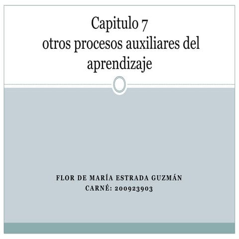 Procesos Auxiliares