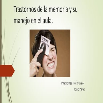 Trastornos de la memoria
