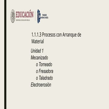 Procesos con arranque de material  .pptx