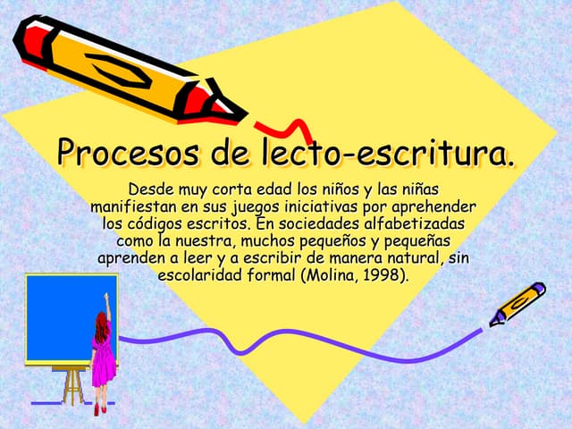 Procesos de lecto escritura  en pre...
