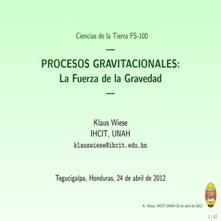 Procesos gravitacionales
