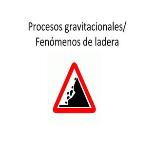 Procesos gravitacionales 2013